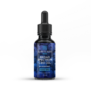 Limitless Cbd Broad Spectrum Oil Drops Blueberry Flavor