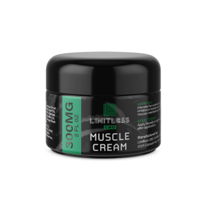 Limitless CBD Muscle Cream 300 mg 2 oz Front View 1