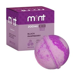 Mint Cbd Black Raspberry Bath Bomb 200MG