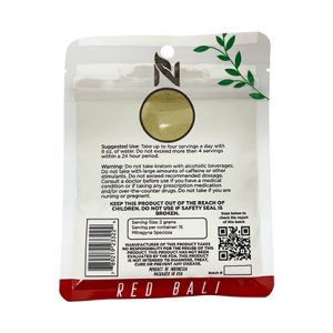Red Bali Kratom 30 Gram Powder Ingredient