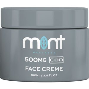 Mint CBD Face Cream Jar Render
