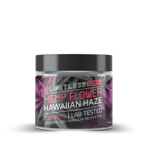Limitless CBD Hemp Hawaiian Haze Flower Jar