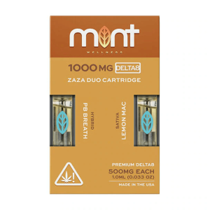Mint Wellness PB Breath & Lemon Mac Zaza DUO Delta-8 Cartridges