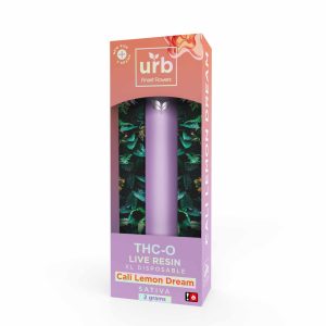 URB Live Resin THC-O Cali Lemon Dream 2G Disposable Vape