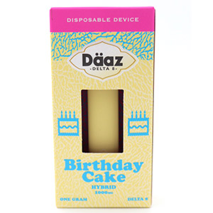 Daaz Birthday Cake Hybrid Delta 8 Disposable Pen