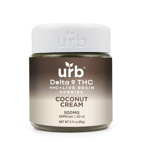 Urb Delta-9 HHC Live Resin Gummies 500MG-Coconut Cream