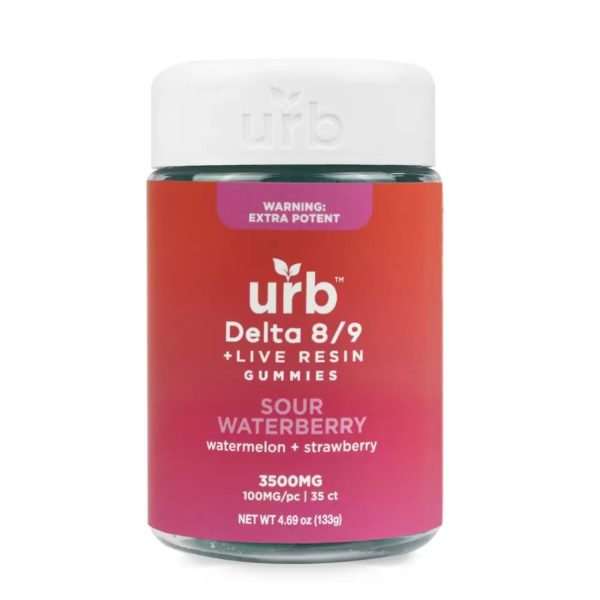 URB D8D9 3500MG Gummies Sour Waterberry
