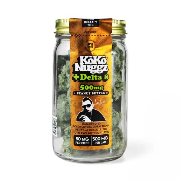 URB Koko Nuggz D8THC Cereal Treats 500MG Peanut Butter