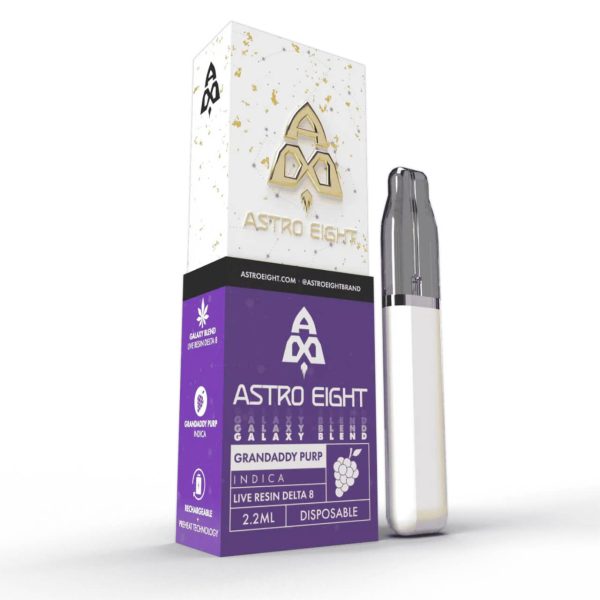 Astro Eight Galaxy Blend Live Resin Disposable 2.2ml Granddaddy Purple