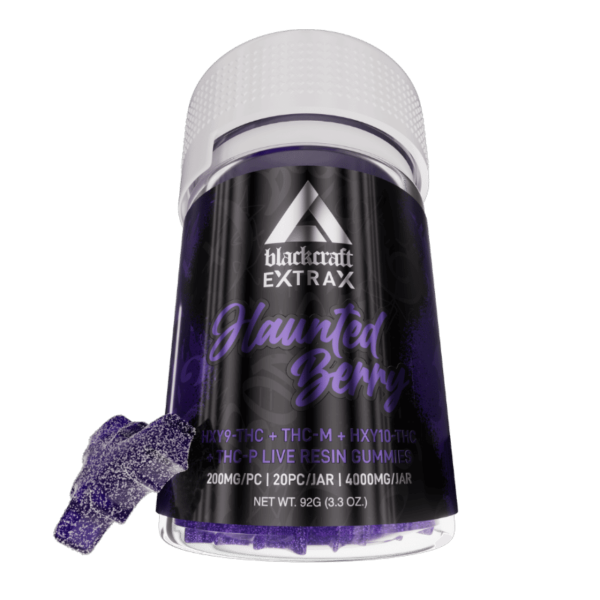 Blackcraft x Extrax Live Resin 4000MG Gummies - Haunted Berry