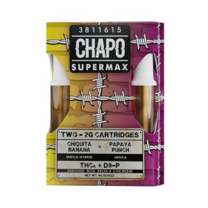 Chapo SuperMax Duo 2G Cartridge - 2PK Chiquita Banana Papaya Punch
