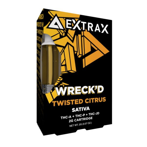 Delta Extrax Wreck'd Live Resin Cartridge - 2G Twisted Citrus