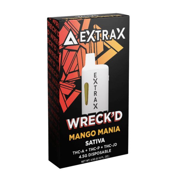 Delta Extrax Wreck'd Live Resin Preheat Disposable - 4.5G Mango Mania