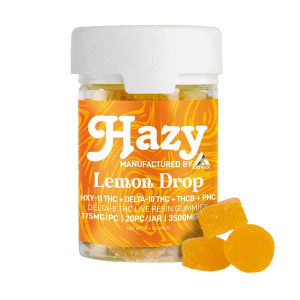 Hazy Extrax Live Resin Gummies3500MG Lemon Drop