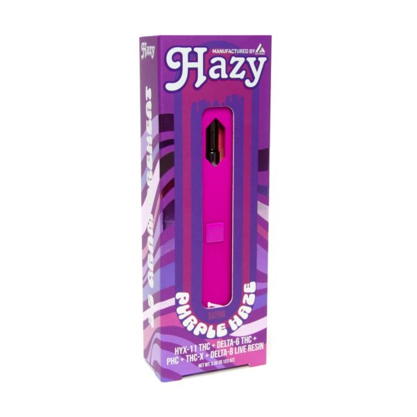 Hazy Extrax Live Resin Pre Heat Disposable 3.5G Purple Haze