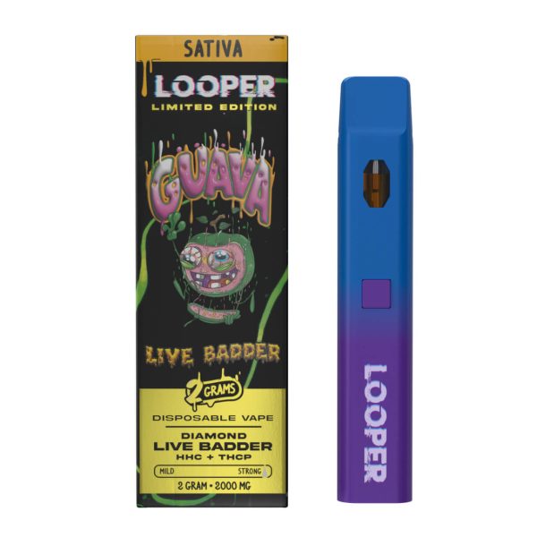 Looper Diamond Live Badder THC Disposable - 2G Guava