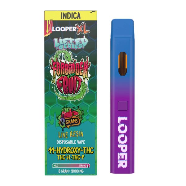 Looper XL Lifted Series Live Resin THC Disposable - 3G Forbidden Fruit