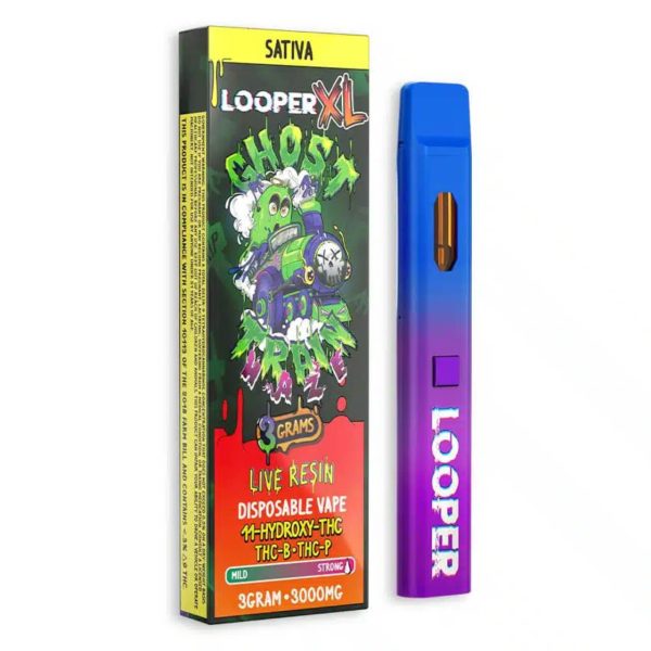 Looper XL Live Resin THC Disposable - 3G Ghost Train Haze