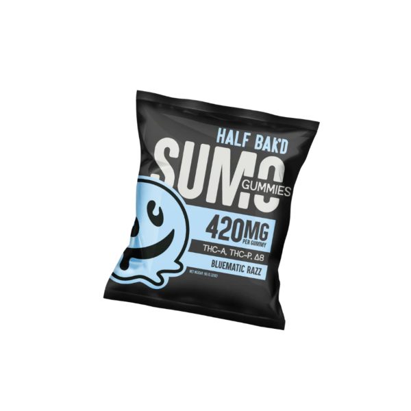 Half Bak'd Sumo Blend THC-A Gummies - 840MG Bluematic Razz