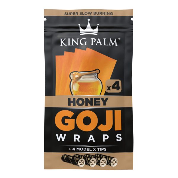 King Palm Goji Wraps - 4PK Honey Front