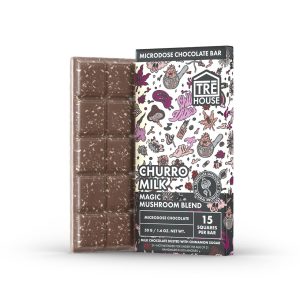 TRĒ House Magic Mushroom Blend Chocolate Bar - 50G Churro-Milk