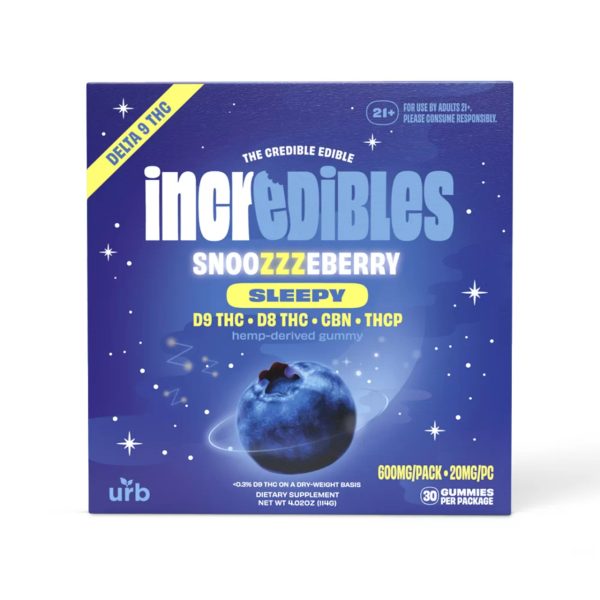 URB Incredibles Gummies Snoozzzeberry 20MG