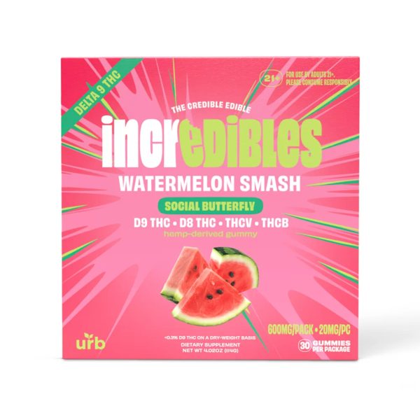URB Incredibles Gummies Watermelon Smash 20MG
