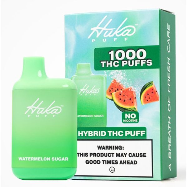 Huka Puff THC-PHHC Hybrid THC Disposable – 1000 Puffs Watermelon Sugar