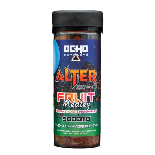 Ocho Extracts Alter Ego THC-A 11-HYX-THC Gummies - 9000MG Fruit Medley