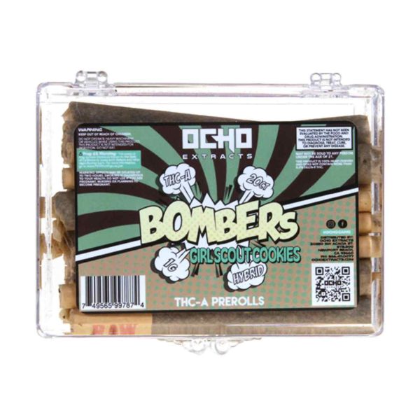 Ocho Extracts Bombers THC-A Pre Roll 1G 20PK-Girl Scout Cookies