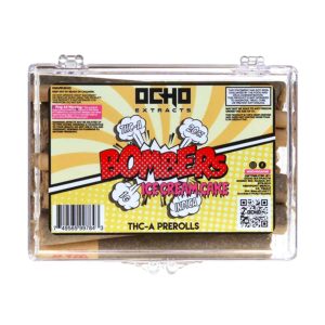 Ocho Extracts Bombers THC-A Pre Roll 1G 20PK-Ice Cream Cake