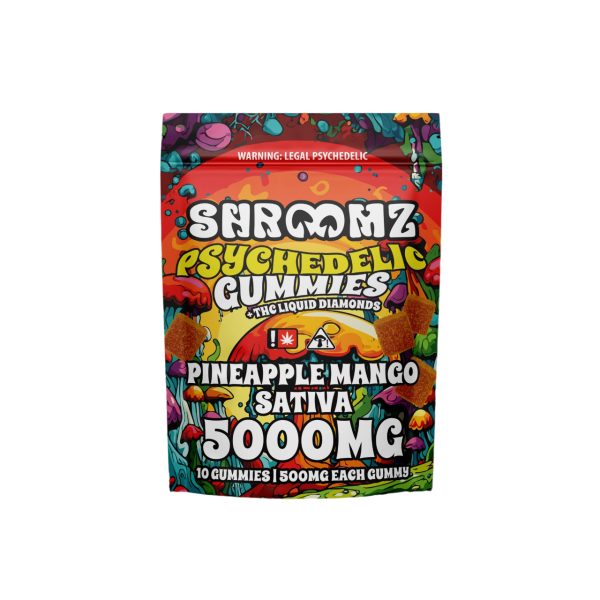 Shroomz Psychedelic THC Liquid Diamond Gummies – 5000MGPineapple Mango