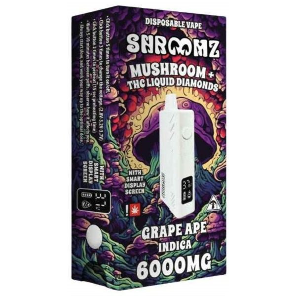 Shroomz THC Liquid Diamond Mushroom Disposable 6G-Grape Ape