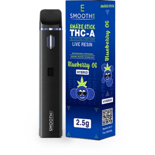 Smoothe Smaze Stick THC-A Disposable - 2.5G Blueberry OG
