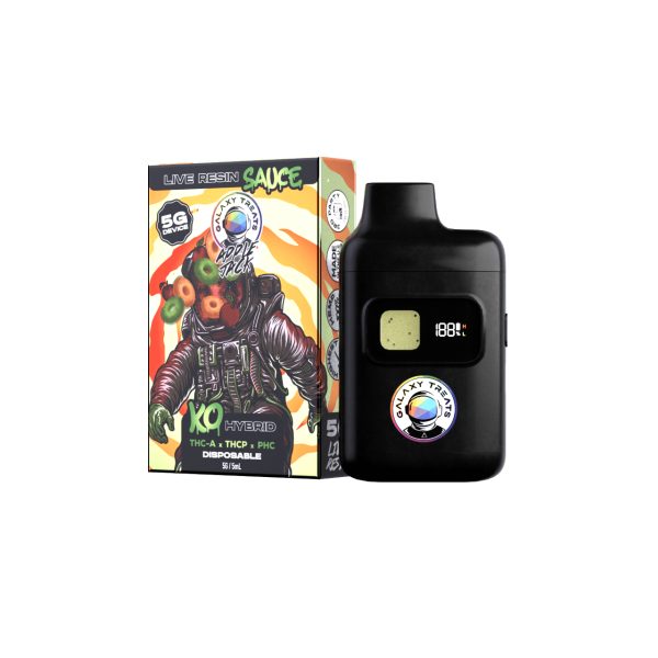 Galaxy Treats KO Live Resin Sauce THC-A THC-P PHC Disposable - 5G Apple Jack