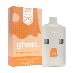 Ghost Blissful Blend All-In-One Slide Piece Disposable – 7G peach-cream