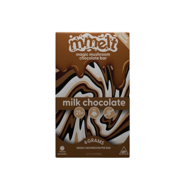 MMELT Magic Mushroom Chocolate Bar 6G Milk Chocolate