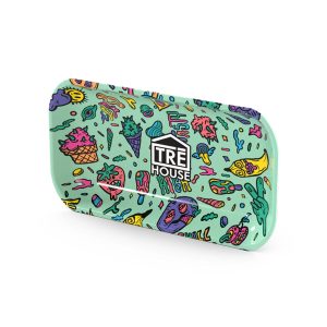 Tre House Metal Rolling Tray Original Collection Large green