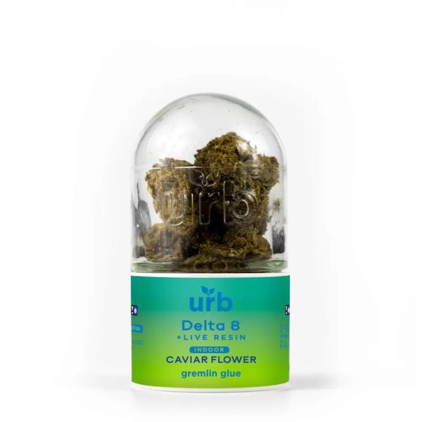 URB Delta-8 Live Resin Indoor Caviar Flower - 7G Gremlin Glue
