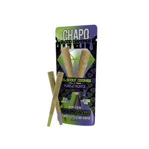 Chapo Blood Diamonds THC-A Duo Exotic Pre Roll - 3G Girl Scout Cookies x Purple Runtz