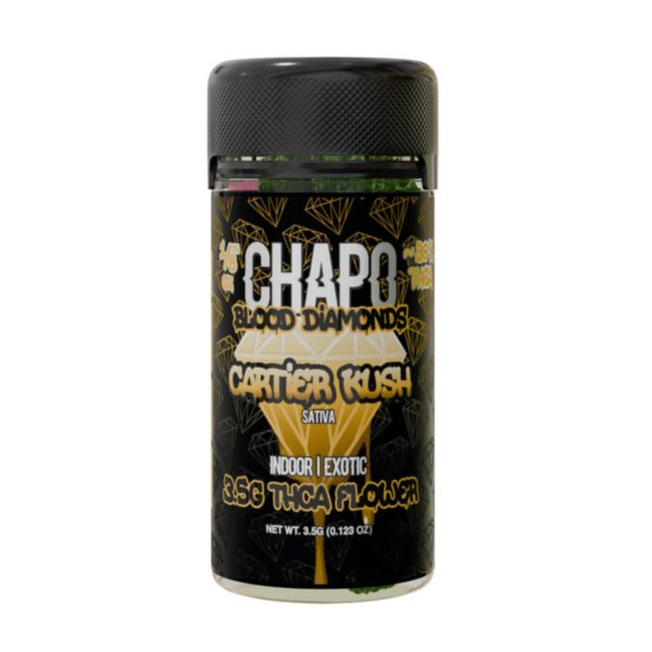 Chapo Blood Diamonds THC-A Exotic Indoor Flower – 3.5G Cartier Kush