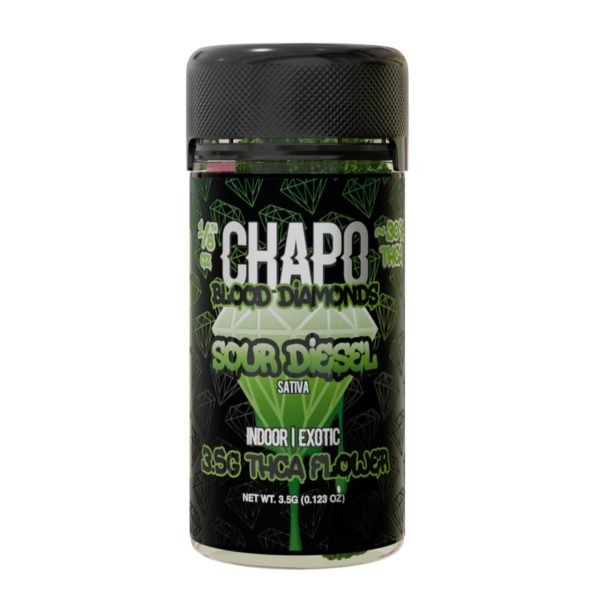 Chapo Blood Diamonds THC-A Exotic Indoor Flower – 3.5G Sour Diesel