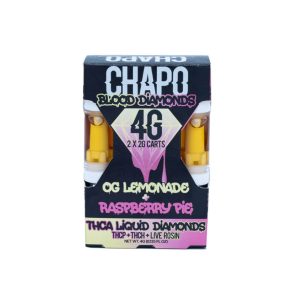 Chapo Blood Diamonds THC-ATHC-PTHC-H Live Rosin Duo Cartidge – 4G Lemonade x Raspberry Pie