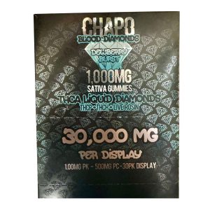 Chapo Blood Diamonds THC-ATHC-PTHC-H Live Rosin Gummies 30ct Retail Display - 30,000MG