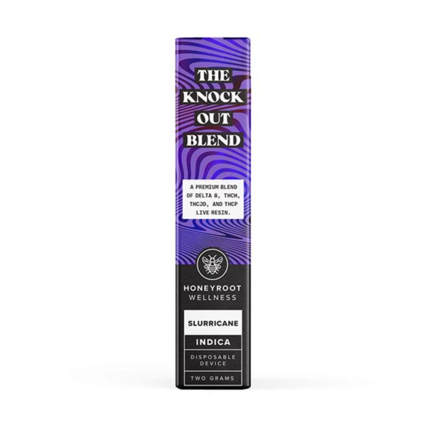 Honeyroot The Knock Out Blend Delta-8 THC-H THC-JD THC-P Live Resin Disposable 2G-Slurricane